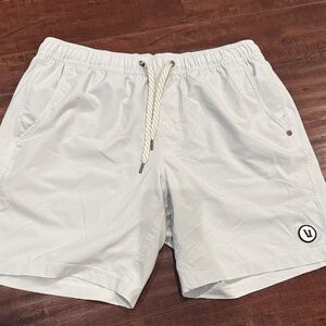 Vuori Light Gray Athletic Shorts